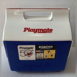 Igloo Cooler Retro 50th Anniversary Little Playmate 7qt Cooler Blue New